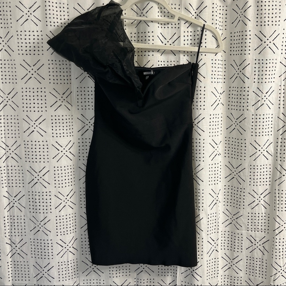 Black Missguided Bandage Mini Dress
